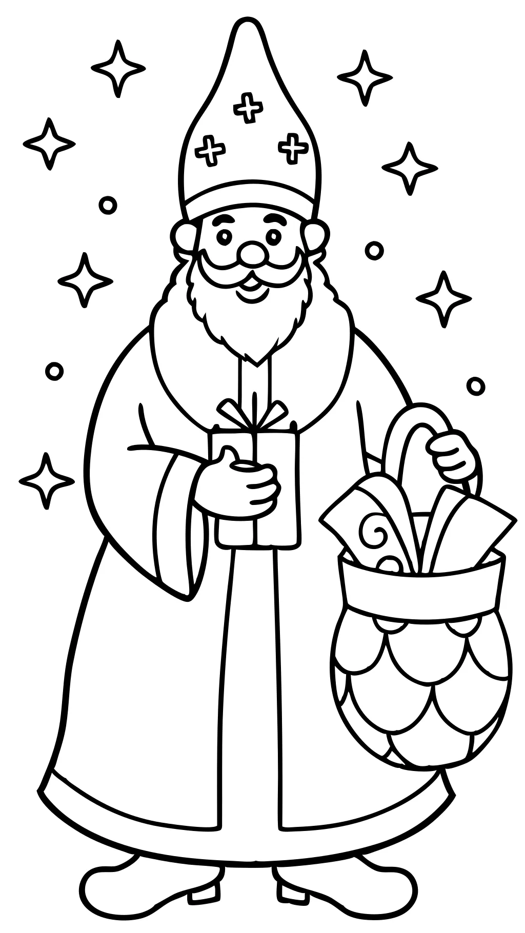 st nicholas day coloring pages